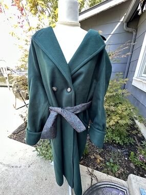 Emerald Green Trench Coat